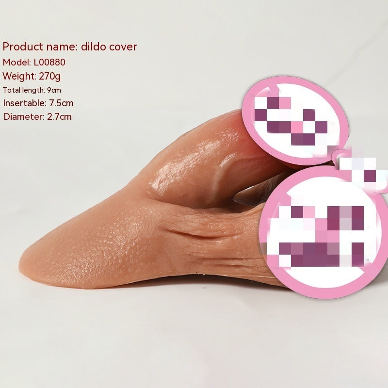 Men's Exotic Condom Sex Toy Set Adult Supplies Crystal Set Penis Set Foreskin Blocking Ring Bold Lengthened