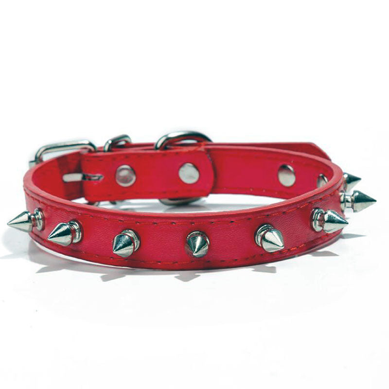 Pet With Multicolor  Pu Leather Dog Collar