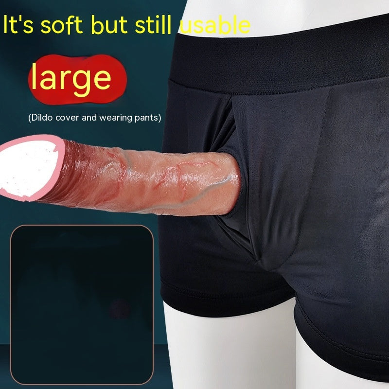 Wearable Pants Simulation Penis Penis Men's Masturbator Bold Lengthened Exotic Condom Sexy Sex Product