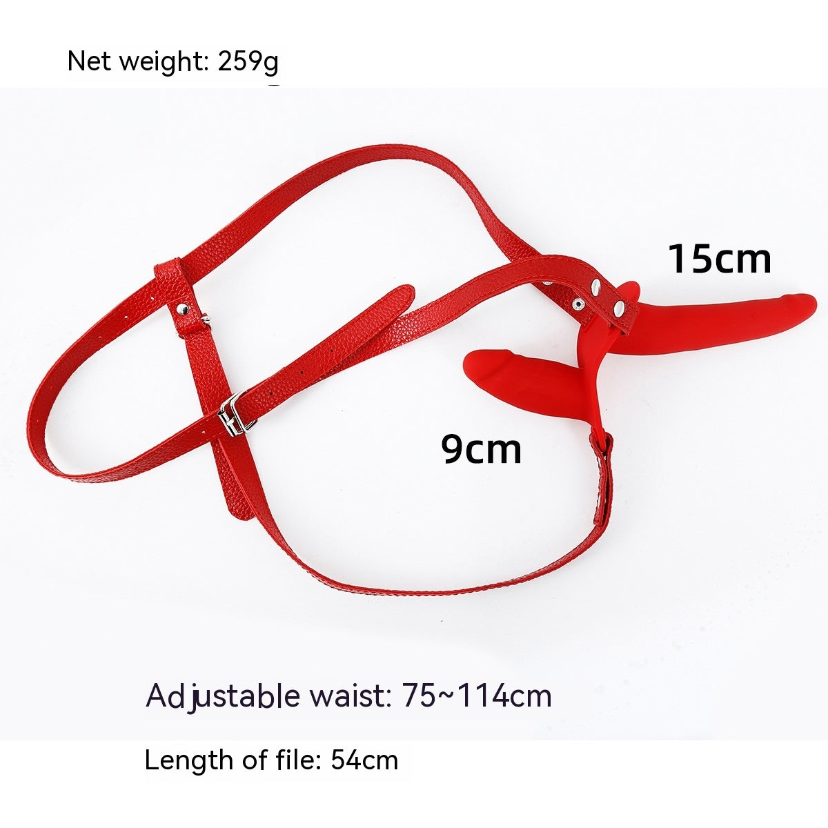 Wear Leather Pants Penis Dildo