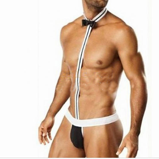 Men's sexy suspender jumpsuit