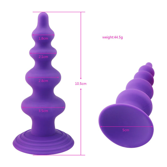 Pagoda Back Court Silicone Butt Plug