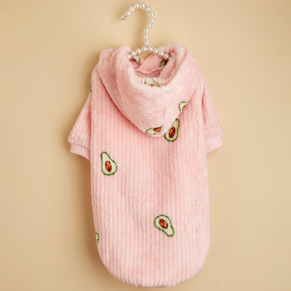 Pet Avocado Print Hoodie