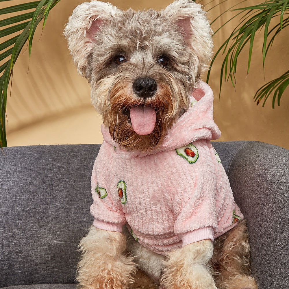 Pet Avocado Print Hoodie