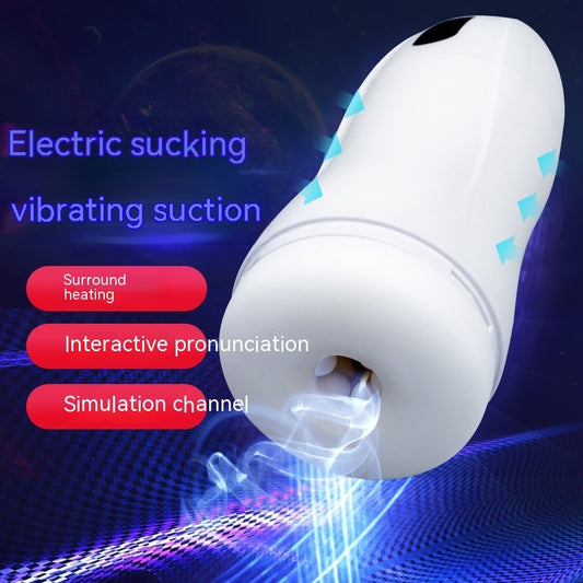 Men White Retractable Silicone Toy