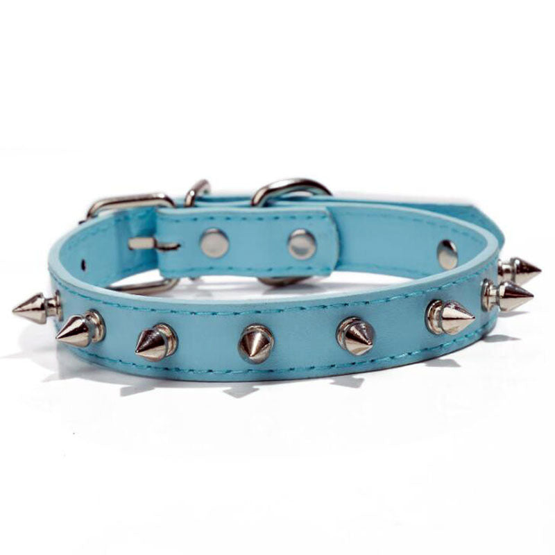 Pet With Multicolor  Pu Leather Dog Collar