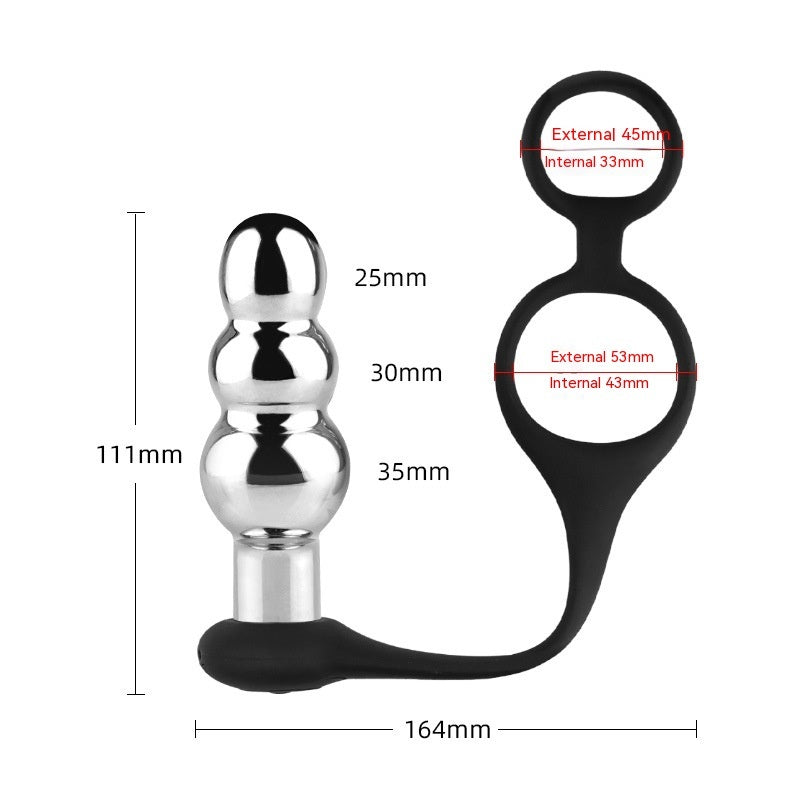 Thread Metal Remote Control Vibration Sex Toy Butt Plug Sex Toys