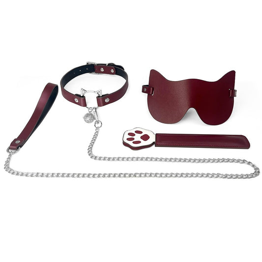 Traction Sexy Cat Collar 4-piece Set
