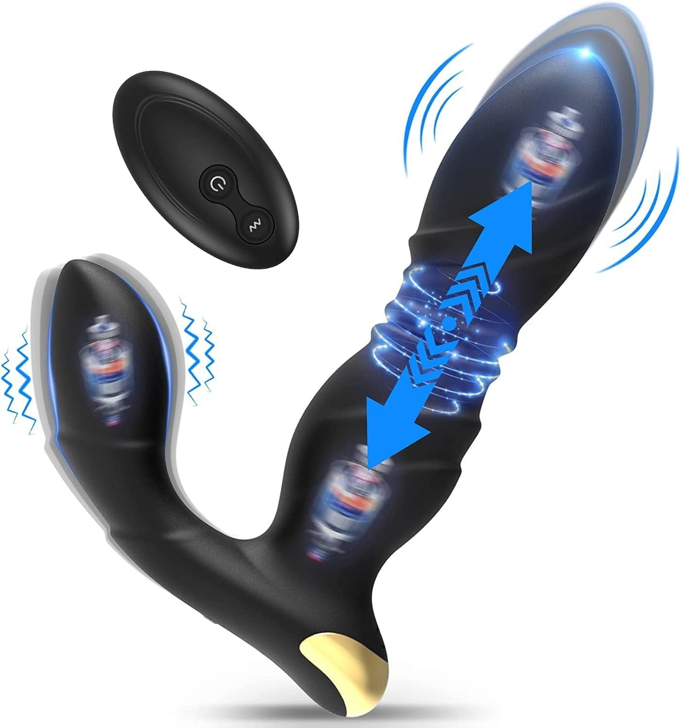 Retractable Prostate Massager Wireless Remote Control