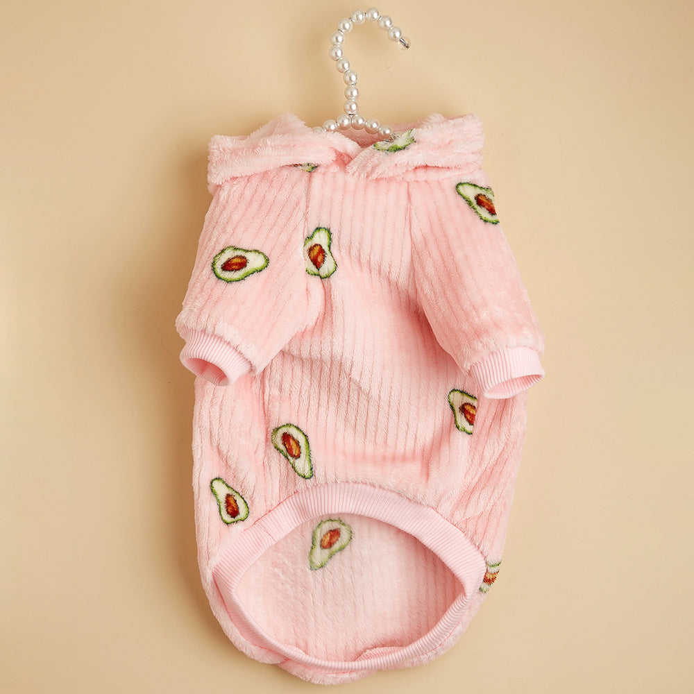 Pet Avocado Print Hoodie