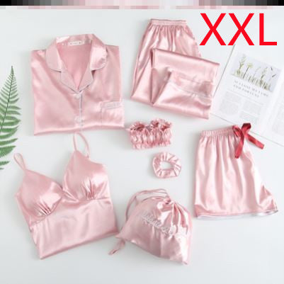 Sexy seven piece set with ice silk
